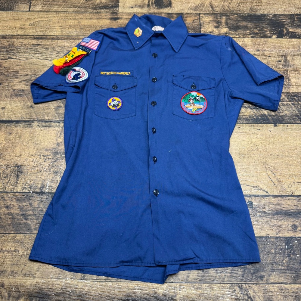 Boy Scouts of‎ America Patches Shirt Short Sleeve Uniform Collectible